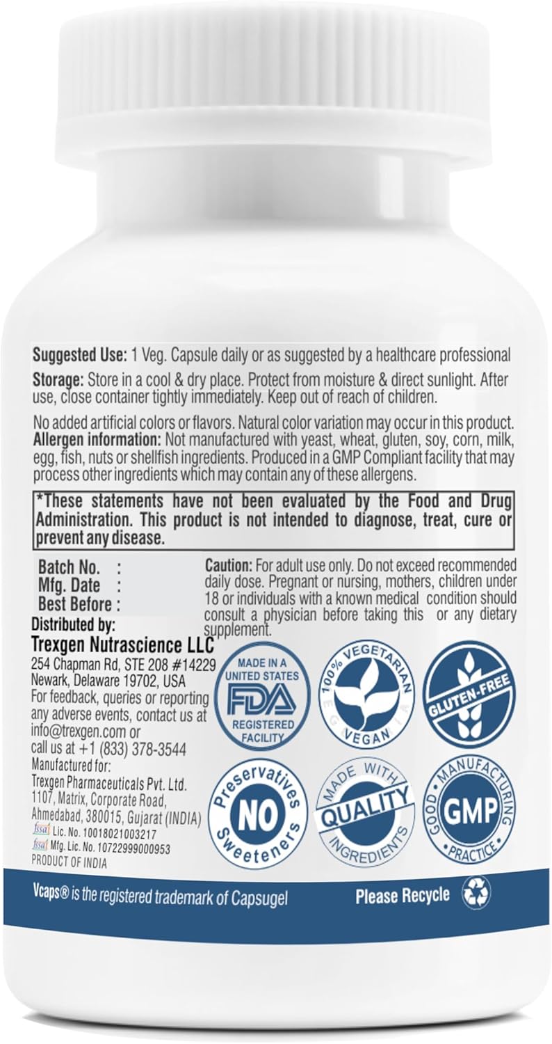 Daily Vegetarian Formula with Lutein, Zeaxanthin, and Bilberry for Dry Eyes and Blue Light Support (30 Veg Capsules)