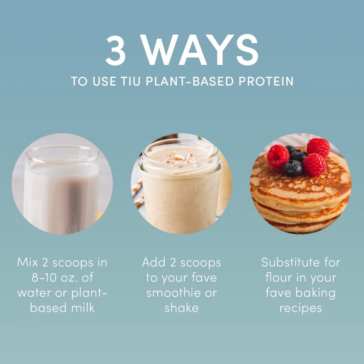 Dairy-Free Chocolate Plant-Based Protein Powder for Women - Non-GMO Pea & Chia Seed Protein, Oat Milk, Gluten-Free, Kosher - 14 Servings, 15g Protein