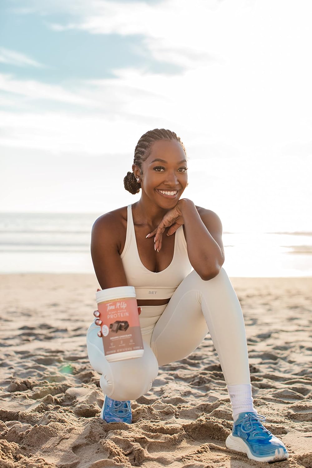 Dairy-Free Chocolate Plant-Based Protein Powder for Women - Non-GMO Pea & Chia Seed Protein, Oat Milk, Gluten-Free, Kosher - 14 Servings, 15g Protein