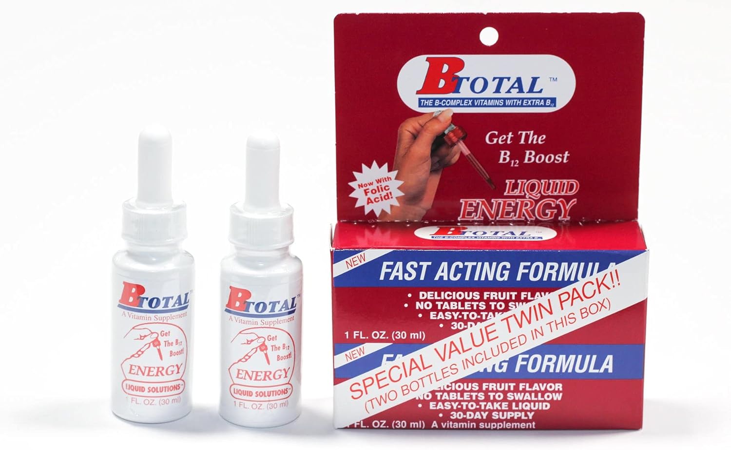 DAONEG B-Total Sublingual Twin Pack - 2 fl oz - High-Quality Vitamin B Supplement