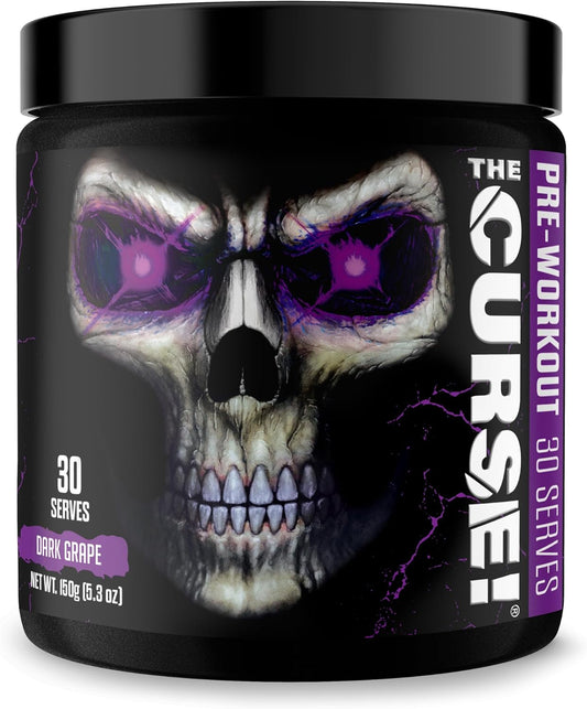 Dark Grape Pre Workout Powder - Boost Strength, Energy & Focus | 30 Servings | Caffeine, Beta-Alanine, Creatine | Men & Women Fitness Supplement