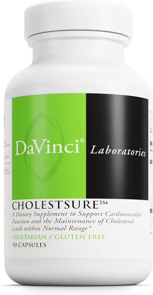 DAVINCI Labs CholestSure Supplement - Cardiovascular Support for Healthy Cholesterol Levels - Gluten-Free - 90 Vegetarian Capsules