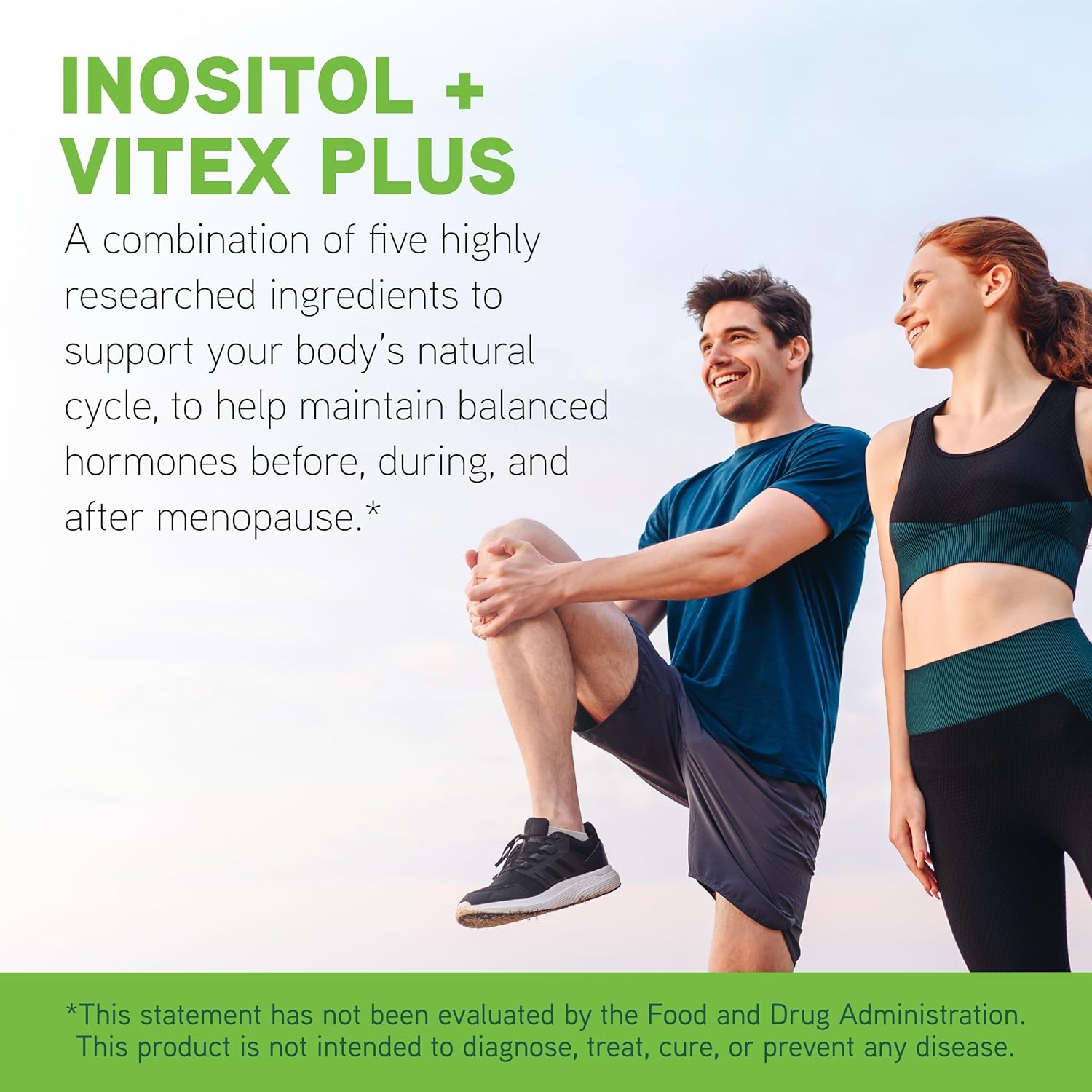 DaVinci Labs Inositol Vitex Plus Capsules - Hormone Balance & Ovarian Health - Vegetarian, Gluten-Free, Soy-Free - 120ct