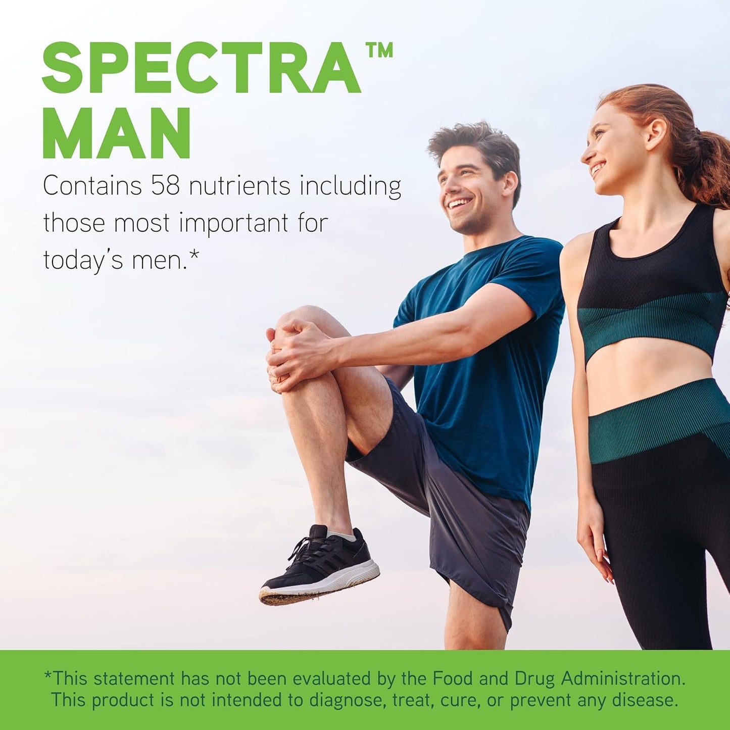 DAVINCI Labs Spectra Man - Immune System Support & Men's Health Supplement - 240 Tablets with Vitamins, Minerals, Amino Acids, Herbs & Enzymes
