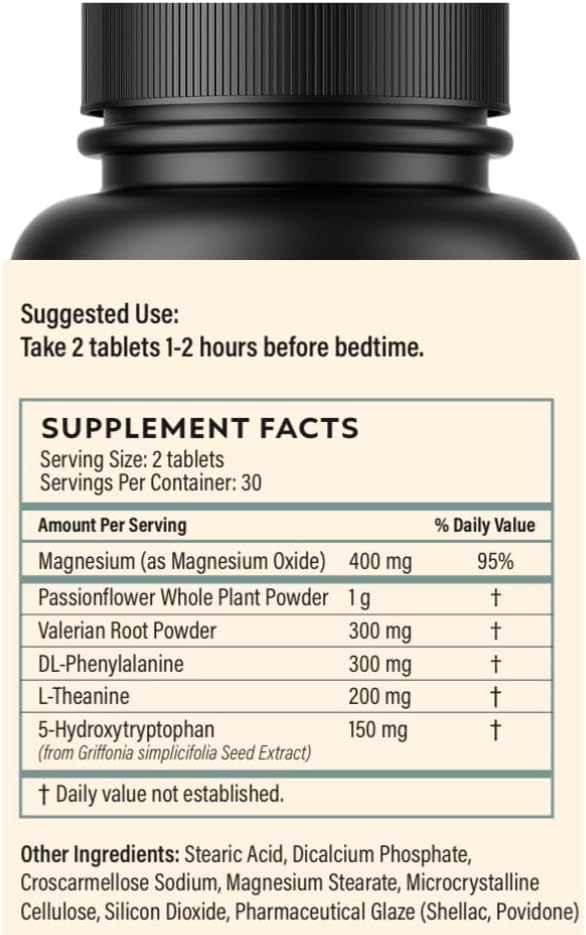 Day & Night Mood, Energy, and Sleep Support Supplement - 30-Day Supply with 120 Capsules