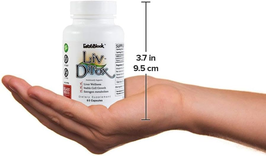 Delgado Protocol Health Liv D-Tox Capsules - Liver Detox Support with Turmeric, Milk Thistle, and Asparagus