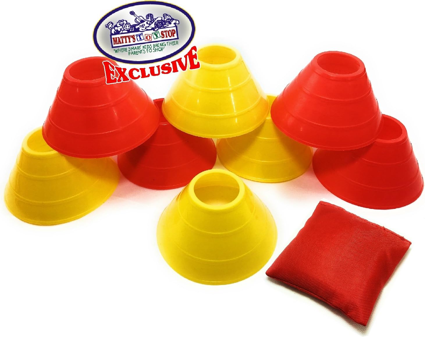 Deluxe 14-Man Flag Football Set with Tear Away Belts, Cones, Beanbag Flag & Storage Bag - Complete Kit by Matty's Toy Stop
