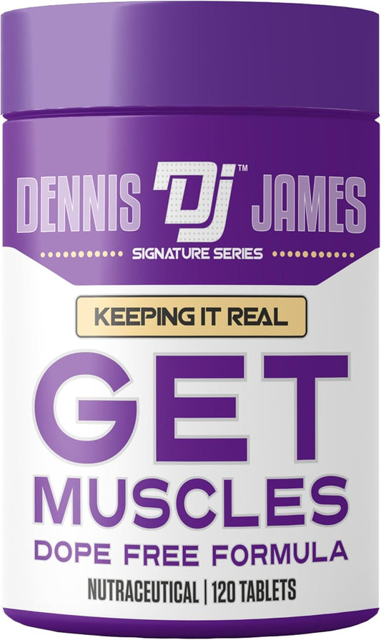 DENNIS JAMES Signature Series Muscle-Building Supplement | 120 Tablets, 60 Servings