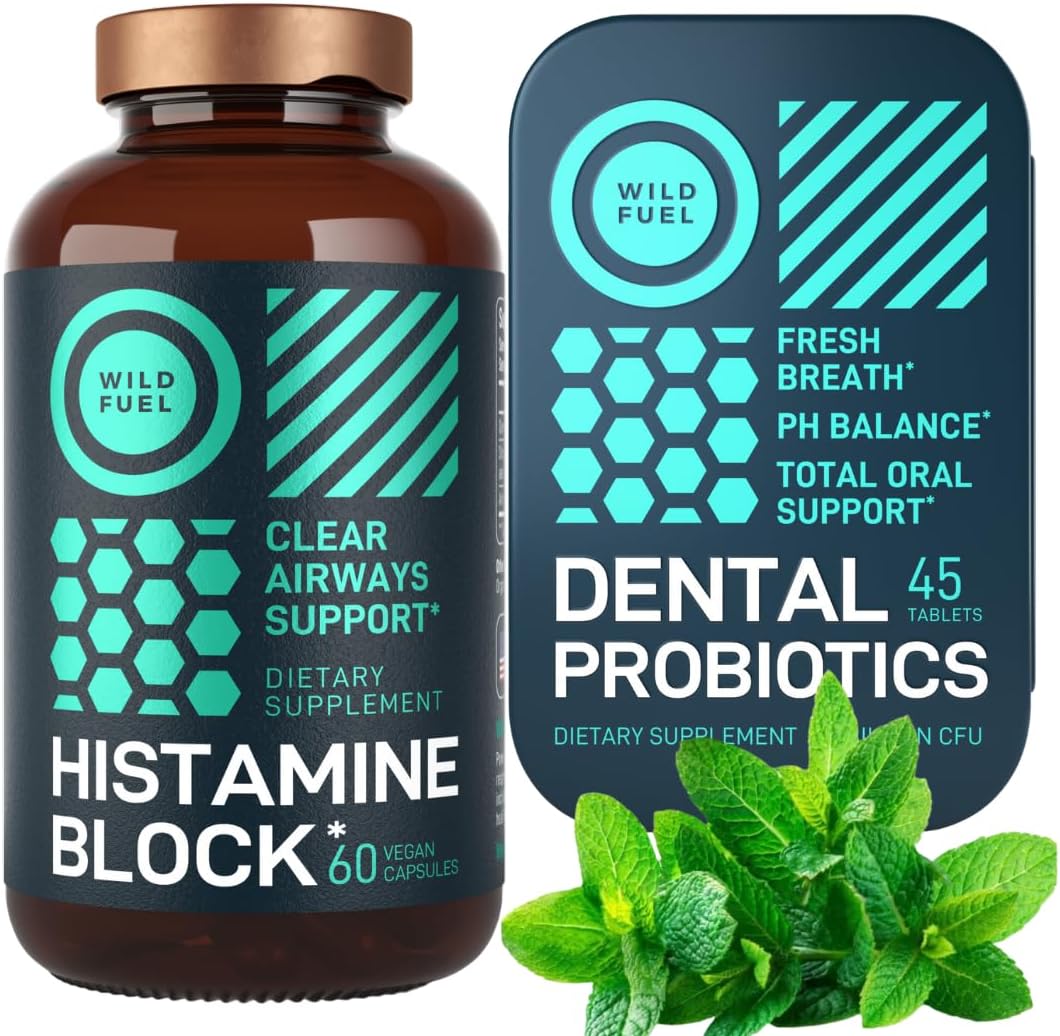 Dental Probiotics Mint with Histamine Blocker for Allergy Relief and Oral Health