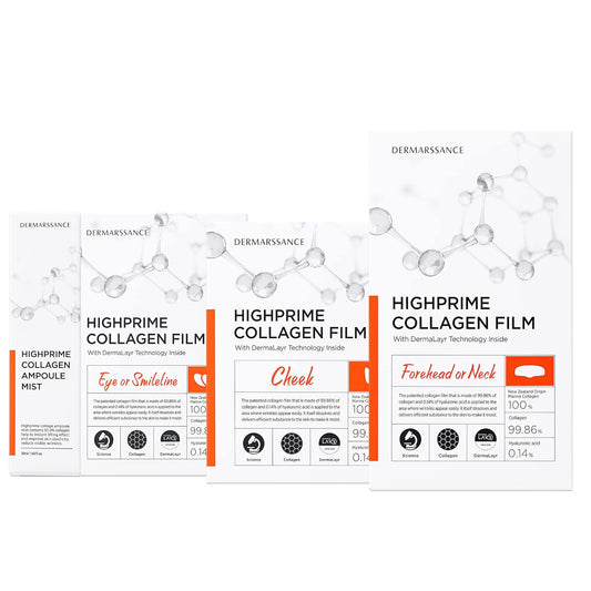 DERMARSSANCE Highprime Collagen Film & Mist Kit - Complete Set for 5 Sessions