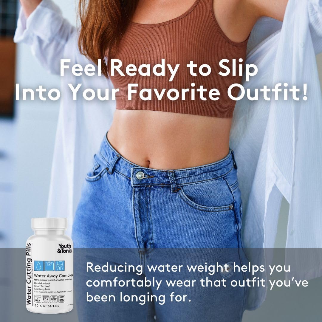 Detox Cleanse and Energy Support Pills for Weight Loss and Metabolism Boost - Youth & Tonic Dietary Supplement with Gut Cleanse and CortiThermo Shape, 90 Capsules