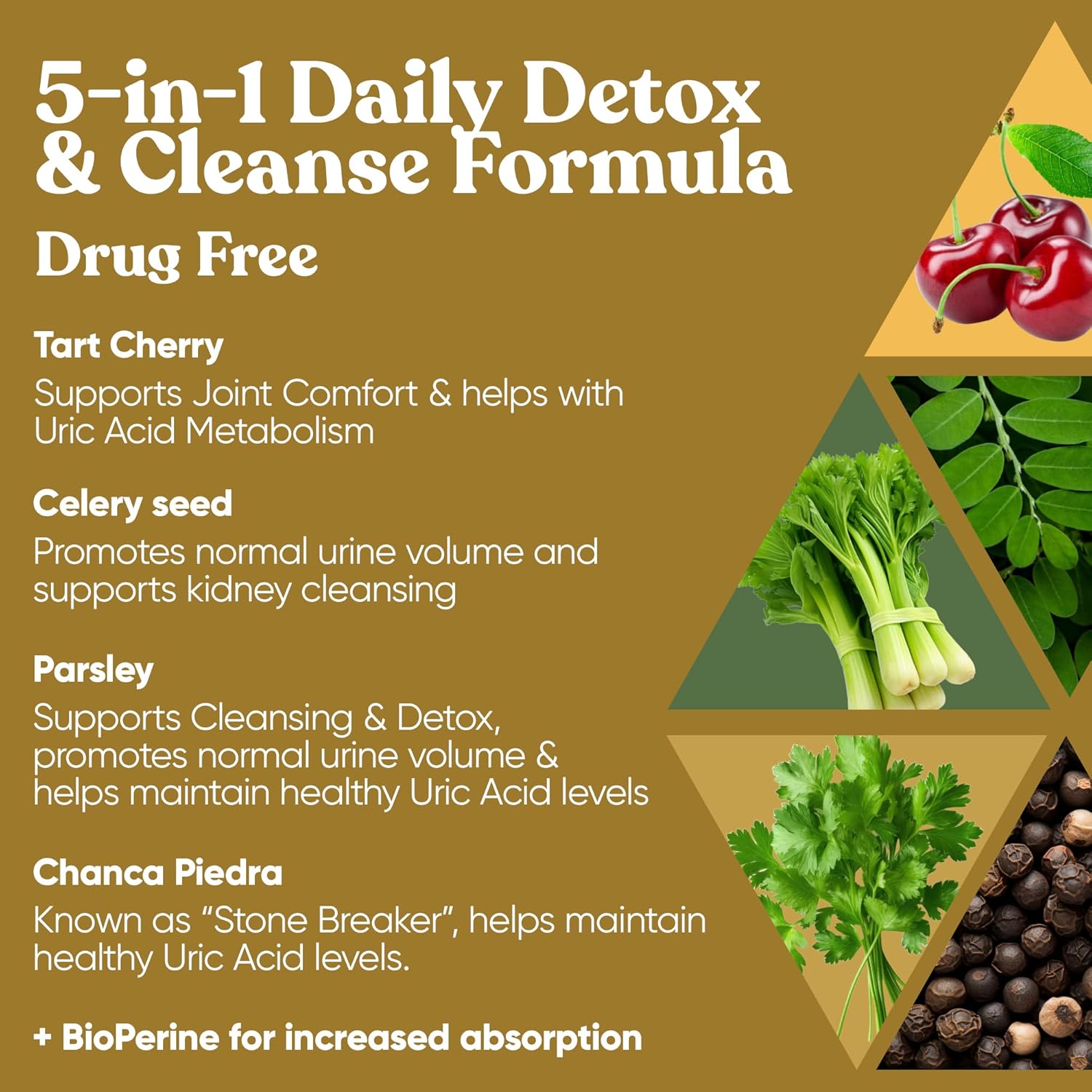 Detox Cleanse Bundle: Uric Acid Flush + Liver Support for Joint Health & Digestive Wellness