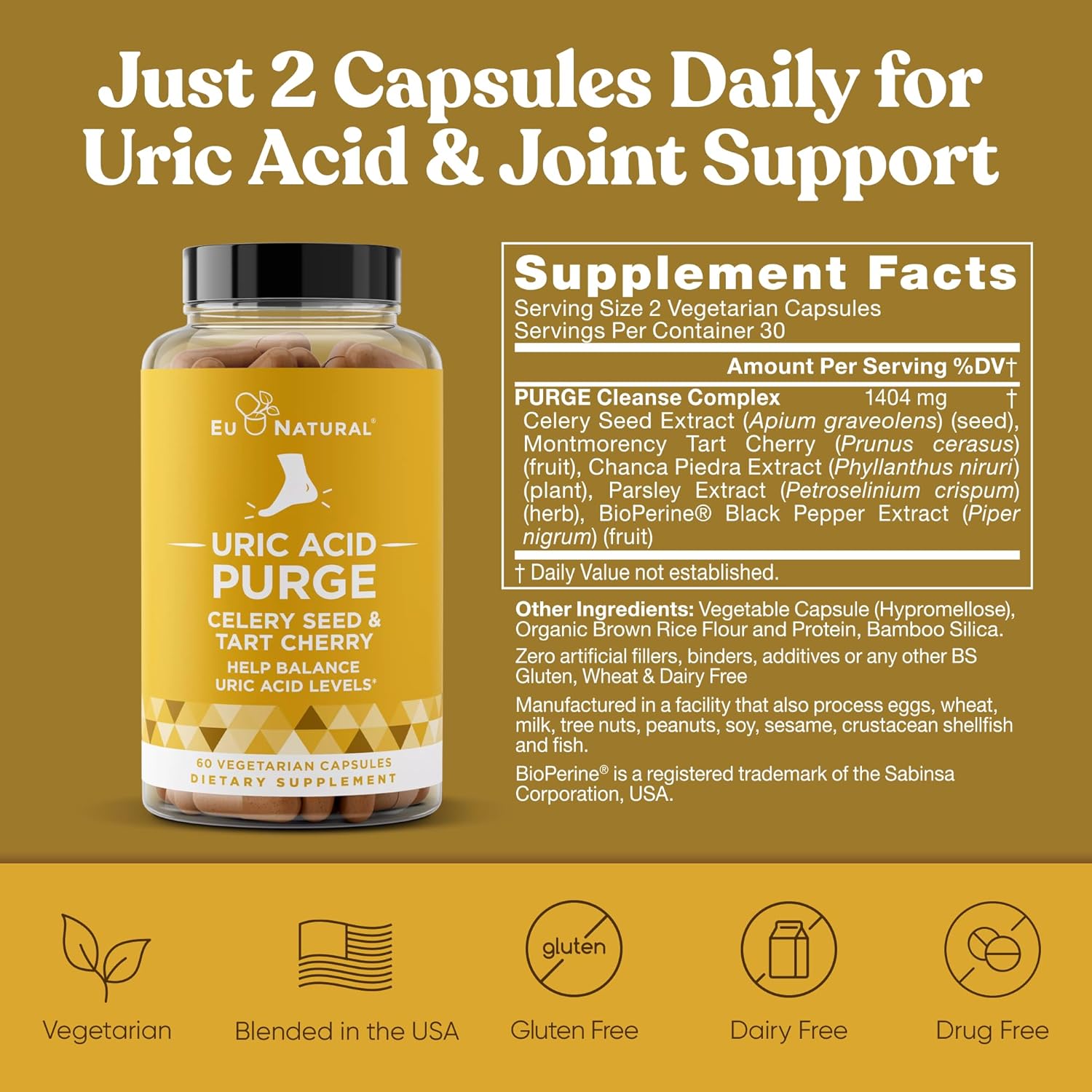 Detox Cleanse Bundle: Uric Acid Flush + Liver Support for Joint Health & Digestive Wellness