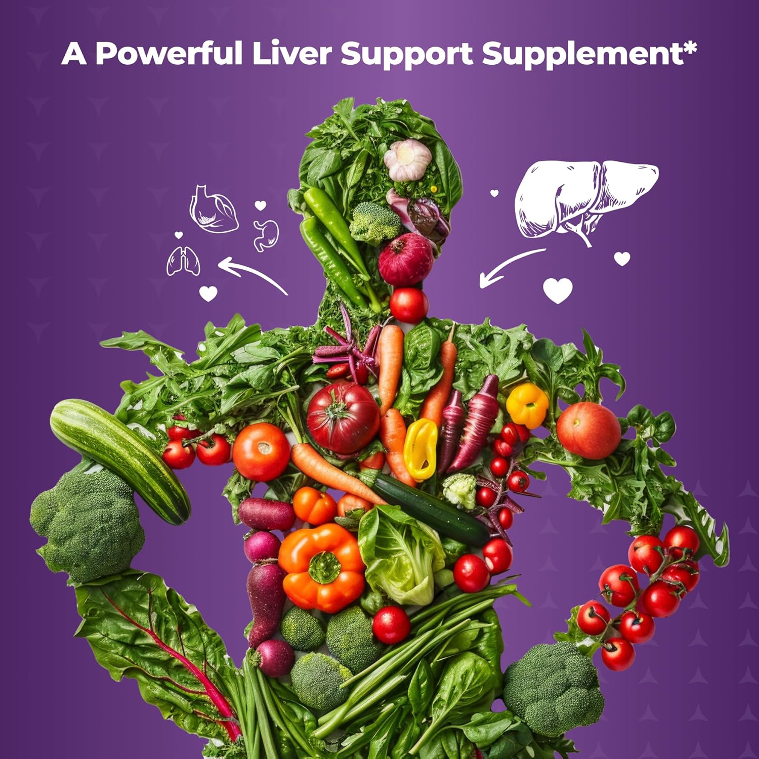 Detox & Cleanse Supplement with Milk Thistle, Berberine, Turmeric, Chanca Piedra - 60 Capsules