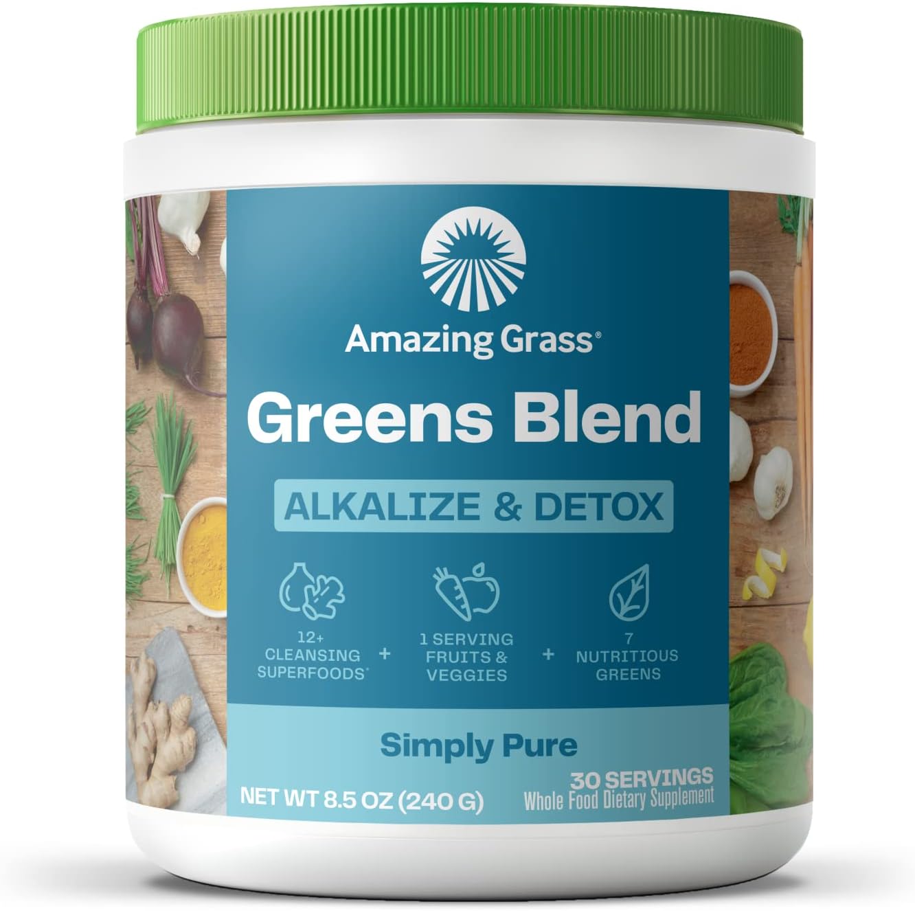 Detox & Digest with Amazing Grass Greens Blend for Alkalizing Benefits