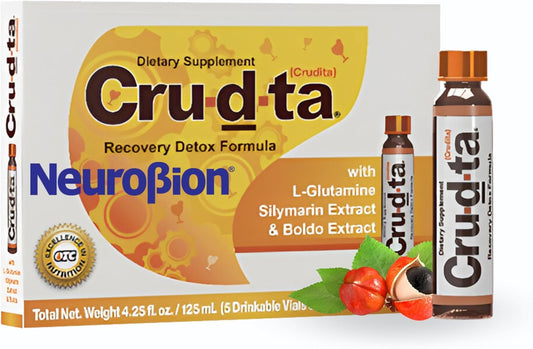 Detox Formula with L-Glutamine, Silymarin, Boldo Extract, Antioxidants, Immune Support - 5 Vials