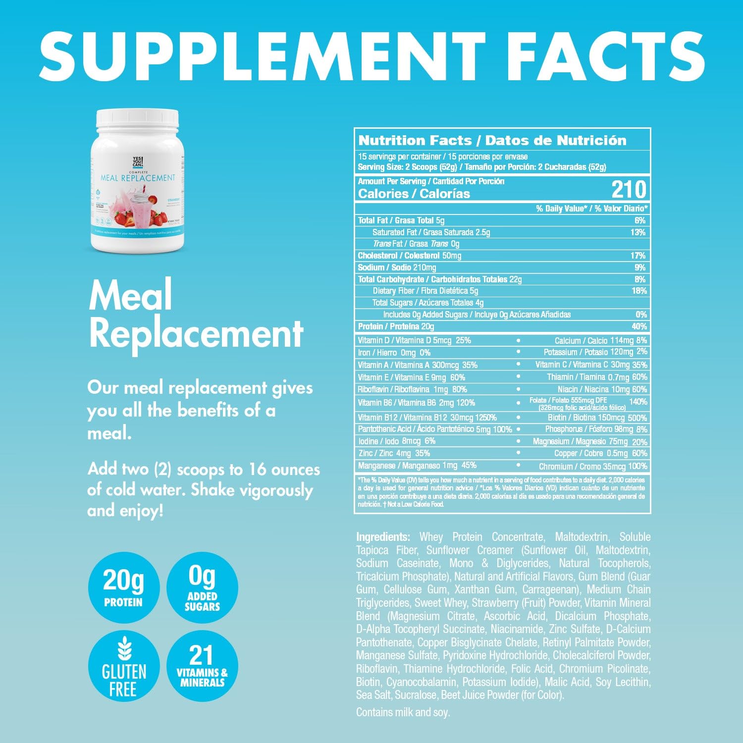Detox Plus Kit: Daily Cleanse Fiber Meal Replacement Shake & Supplement for Women - Strawberry Mango Flavor