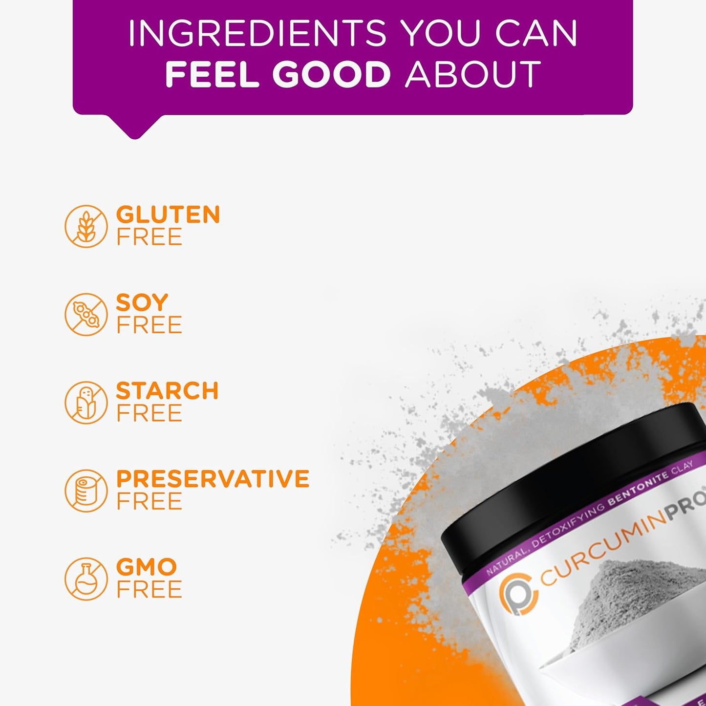 Detox Supplement with CurcuminPro TerraPro Bentonite Clay | 90g | Natural Gut and Body Health Support