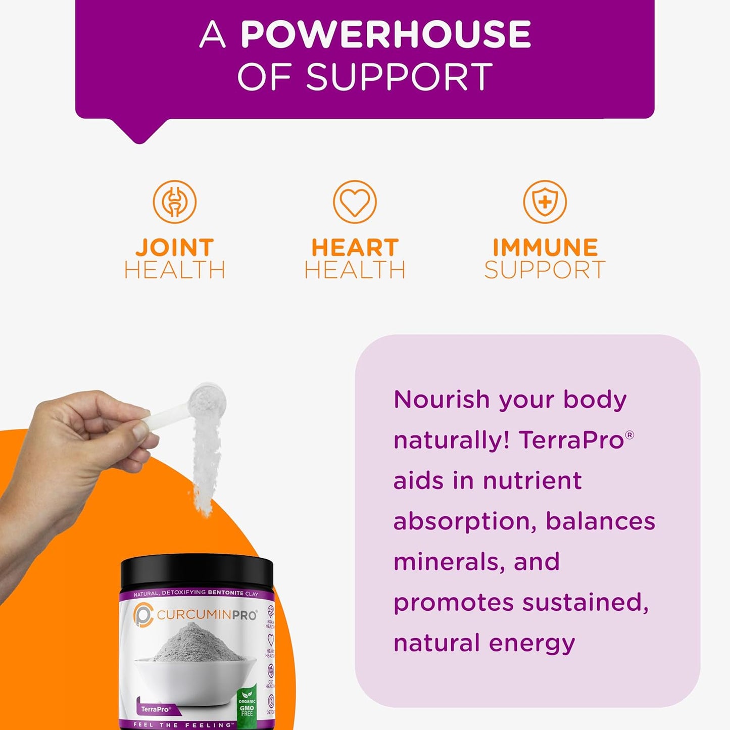 Detox Supplement with CurcuminPro TerraPro Bentonite Clay | 90g | Natural Gut and Body Health Support