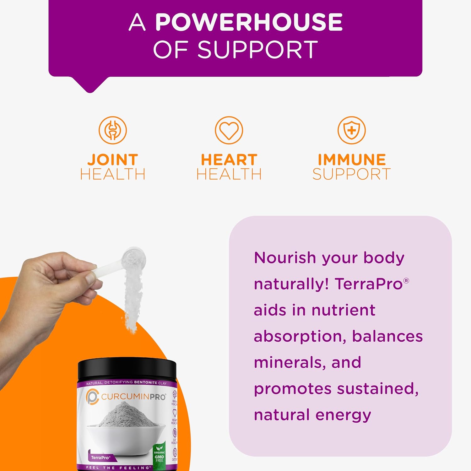 Detox Supplement with CurcuminPro TerraPro Bentonite Clay | 90g | Natural Gut and Body Health Support