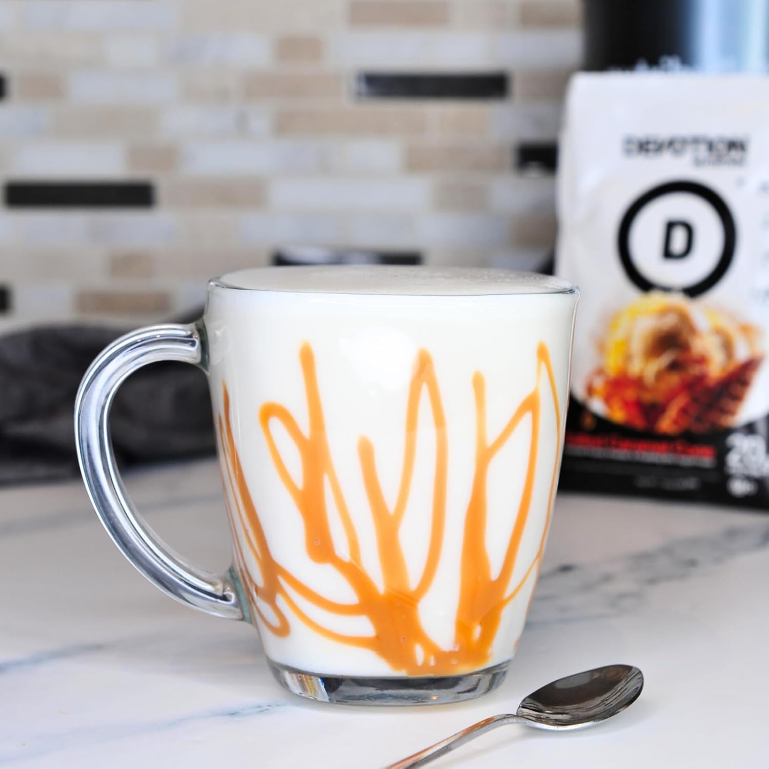 Devotion Nutrition Salted Caramel Cone Protein Powder Packets - 20g Whey & Micellar Protein, 1g MCT, Gluten-Free, Keto-Friendly, No Added Sugars - 12 Count