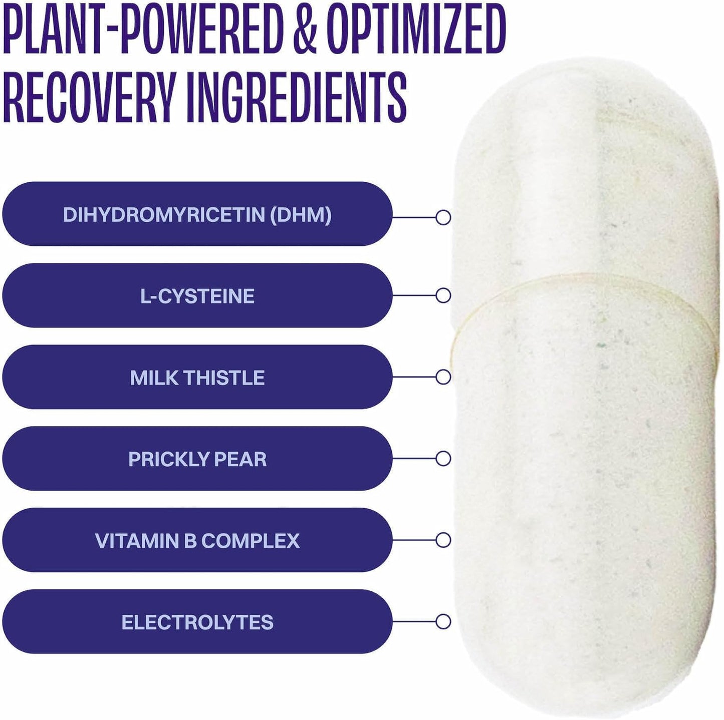 DHM Detox 5 Portable Servings for Next Day Recovery with Optimized Blend of DHM and Vitamins