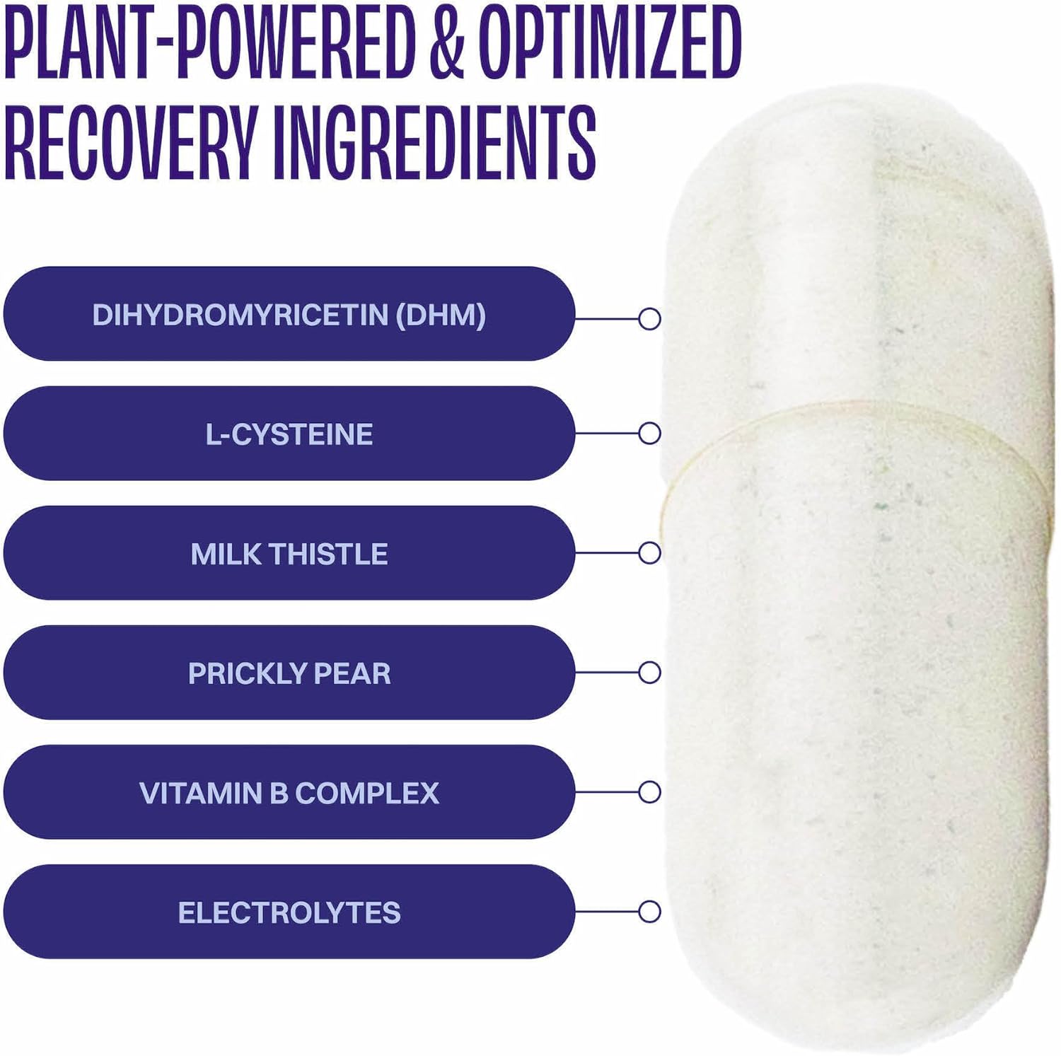 DHM Detox 5 Portable Servings for Next Day Recovery with Optimized Blend of DHM and Vitamins