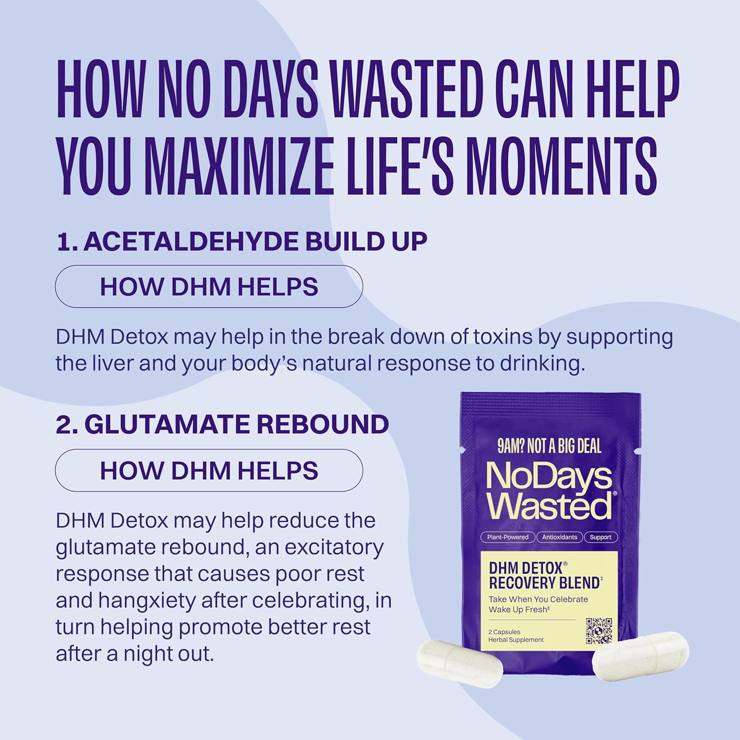 DHM Detox 5 Portable Servings for Next Day Recovery with Optimized Blend of DHM and Vitamins