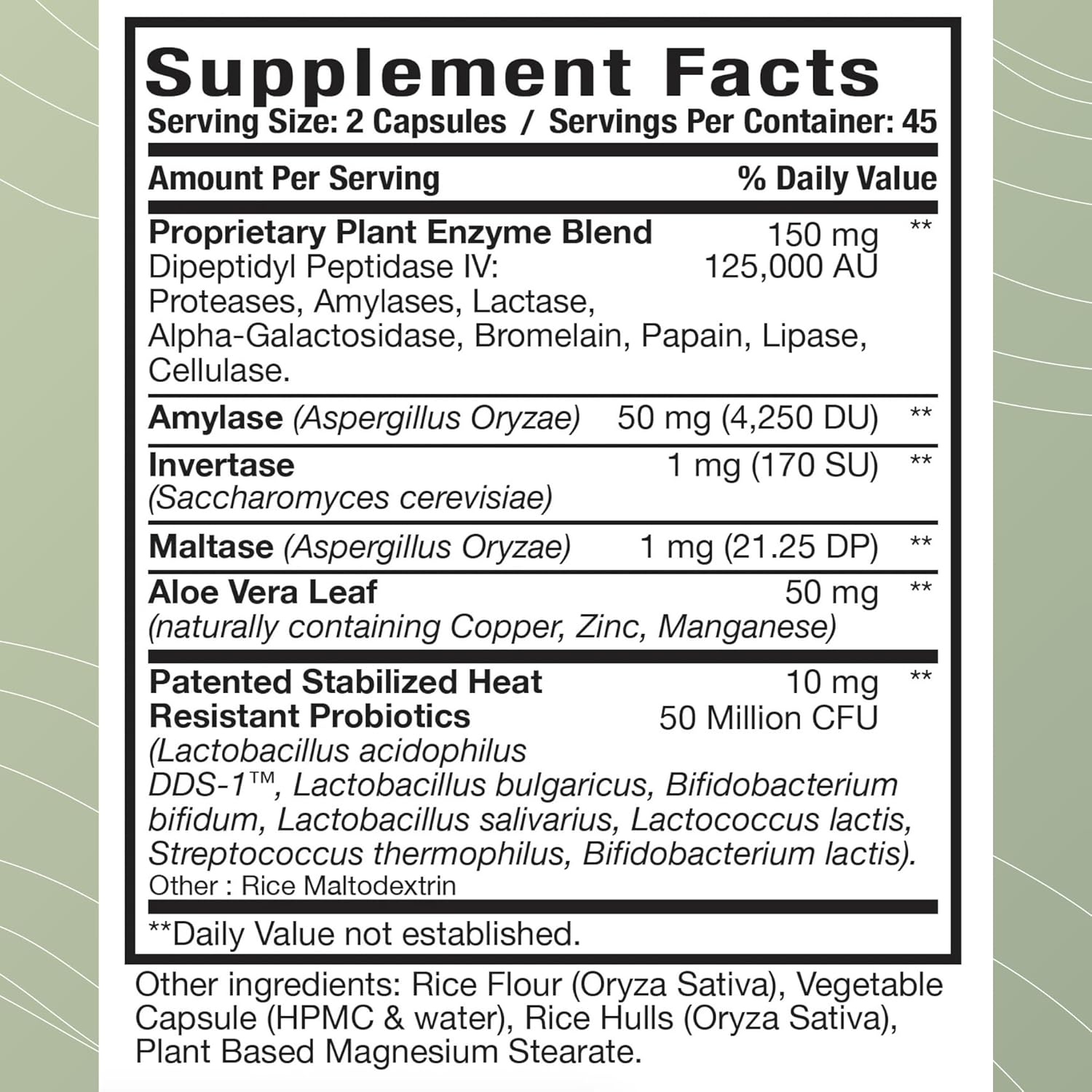 Digest-A-Meal Enzyme & Probiotic Supplement for Gut Health - Relief for Bloating, Acid Reflux, & Indigestion - Includes Aloe Vera Leaf - 90 Capsules