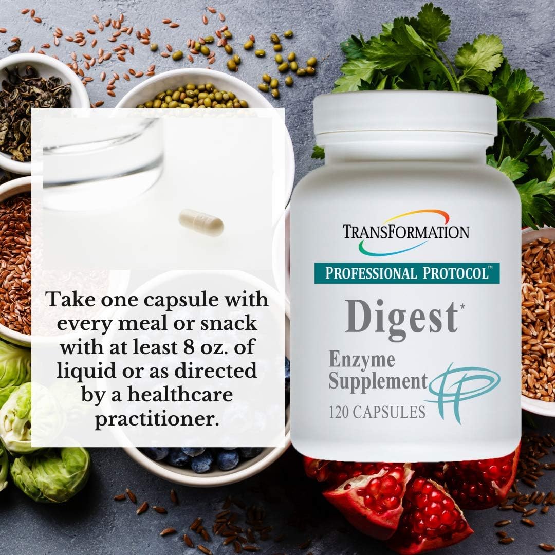 Digest Wellness Transformation Enzyme Capsules for Digestive and Immune Health (90 Count)
