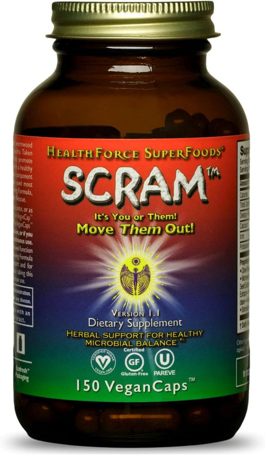 Digestion Support Capsules with Milk Thistle, Wormwood & Black Walnut - 150 Vegan Capsules by HealthForce SuperFoods