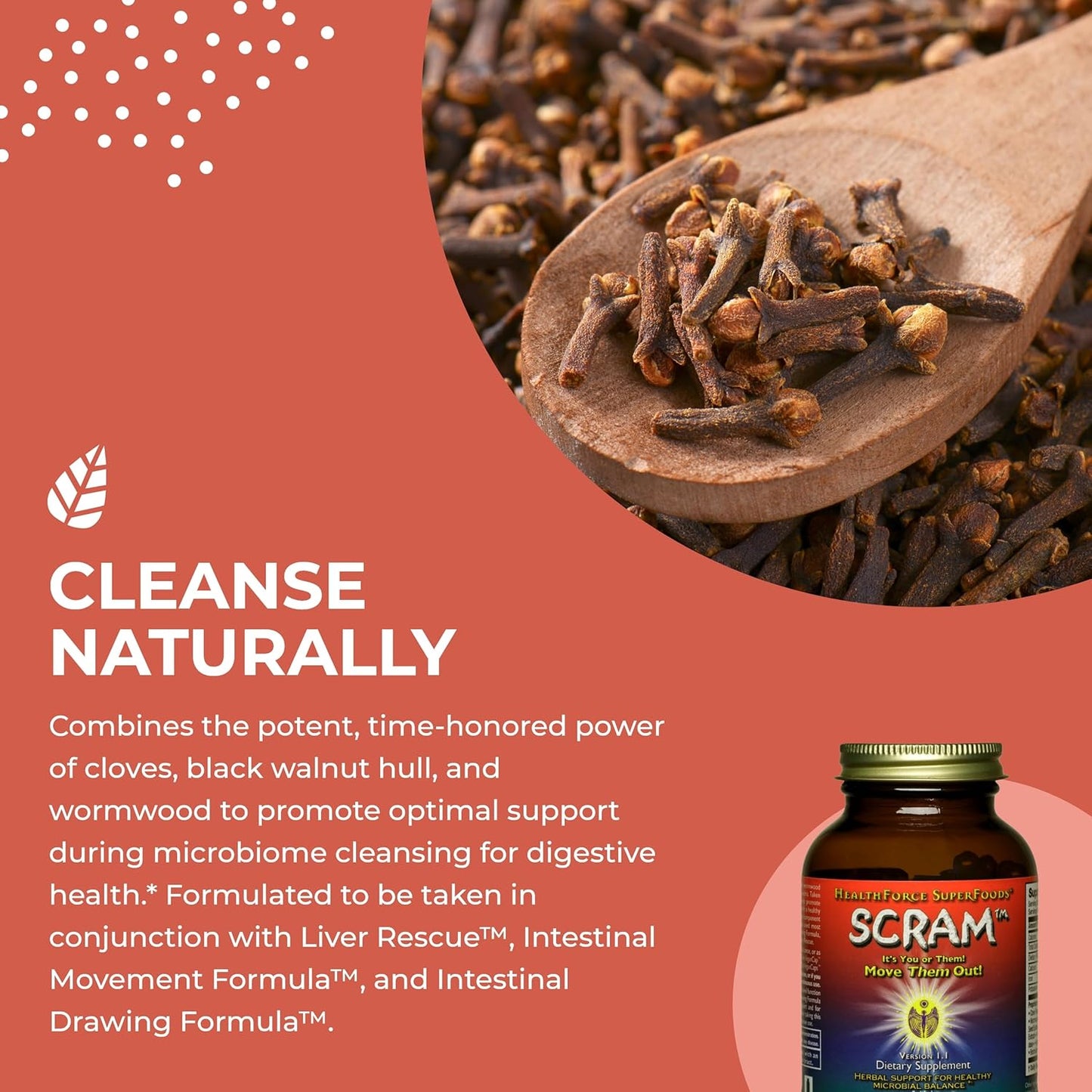 Digestion Support Capsules with Milk Thistle, Wormwood & Black Walnut - 150 Vegan Capsules by HealthForce SuperFoods