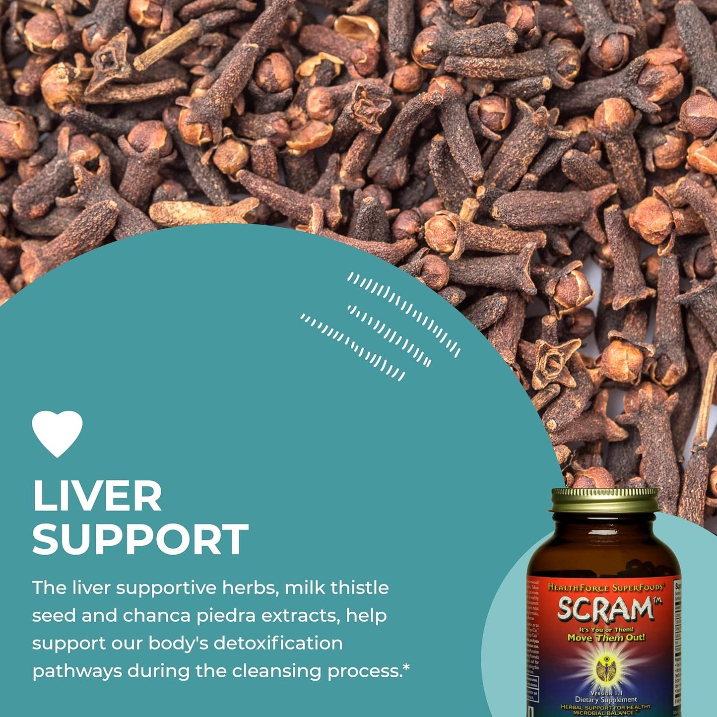 Digestion Support Capsules with Milk Thistle, Wormwood & Black Walnut - 150 Vegan Capsules by HealthForce SuperFoods