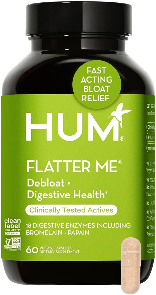 Digestive Enzyme Supplement for Bloating Relief - Vegan Fast-Acting Enzyme Blend for Digestive Health & Debloating - 60 Servings