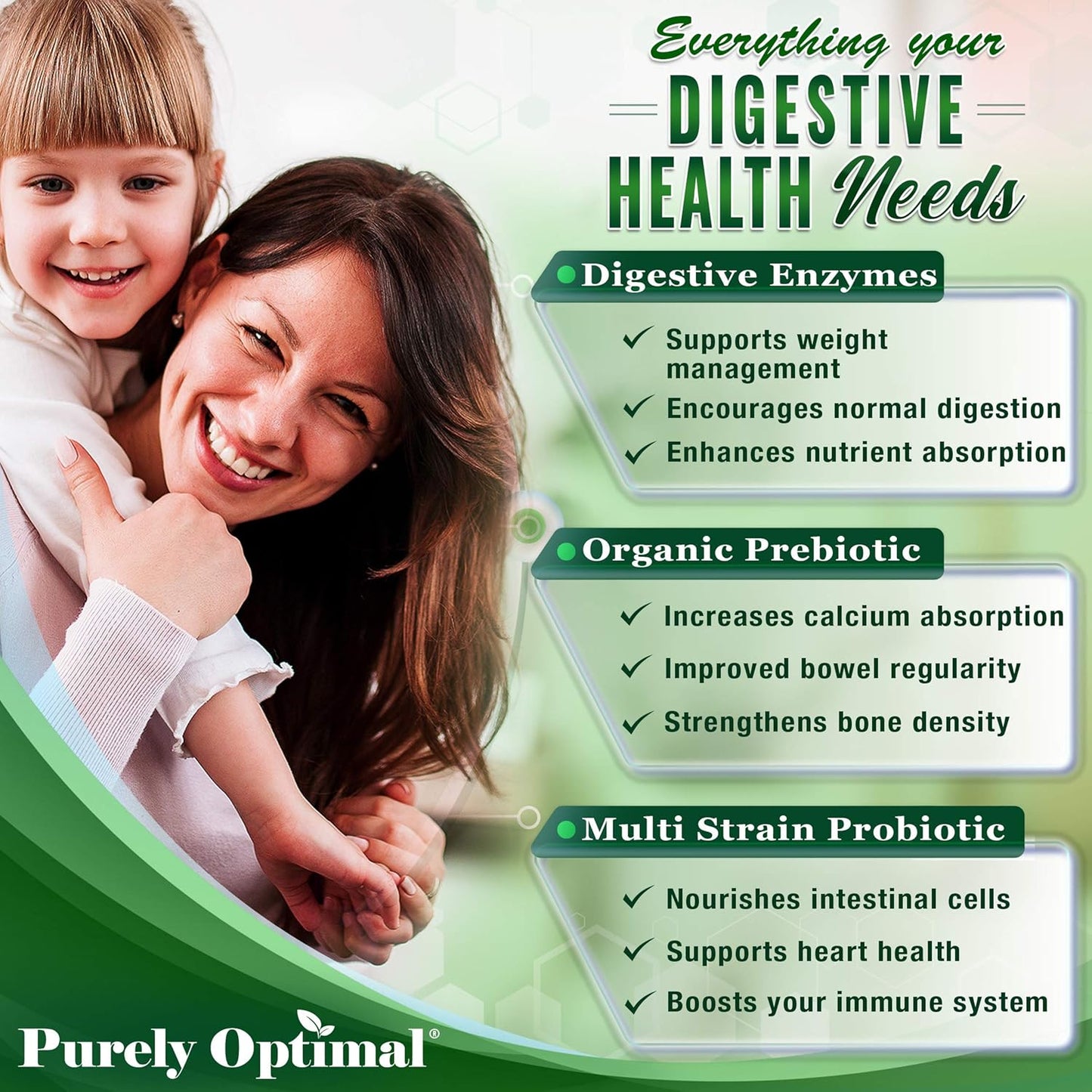Digestive Enzyme Supplement with 12 Enzymes, Probiotics & Prebiotics - Gut Health Support for Bloating, Gas & Digestive Discomfort - 180 Capsules