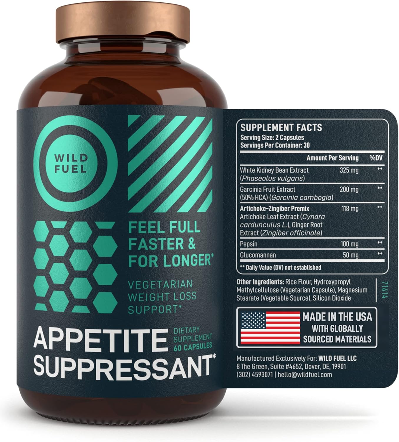 Digestive Enzymes and Appetite Suppressant Capsules with WILD FUEL Saffron Extract - Dietary Bundle
