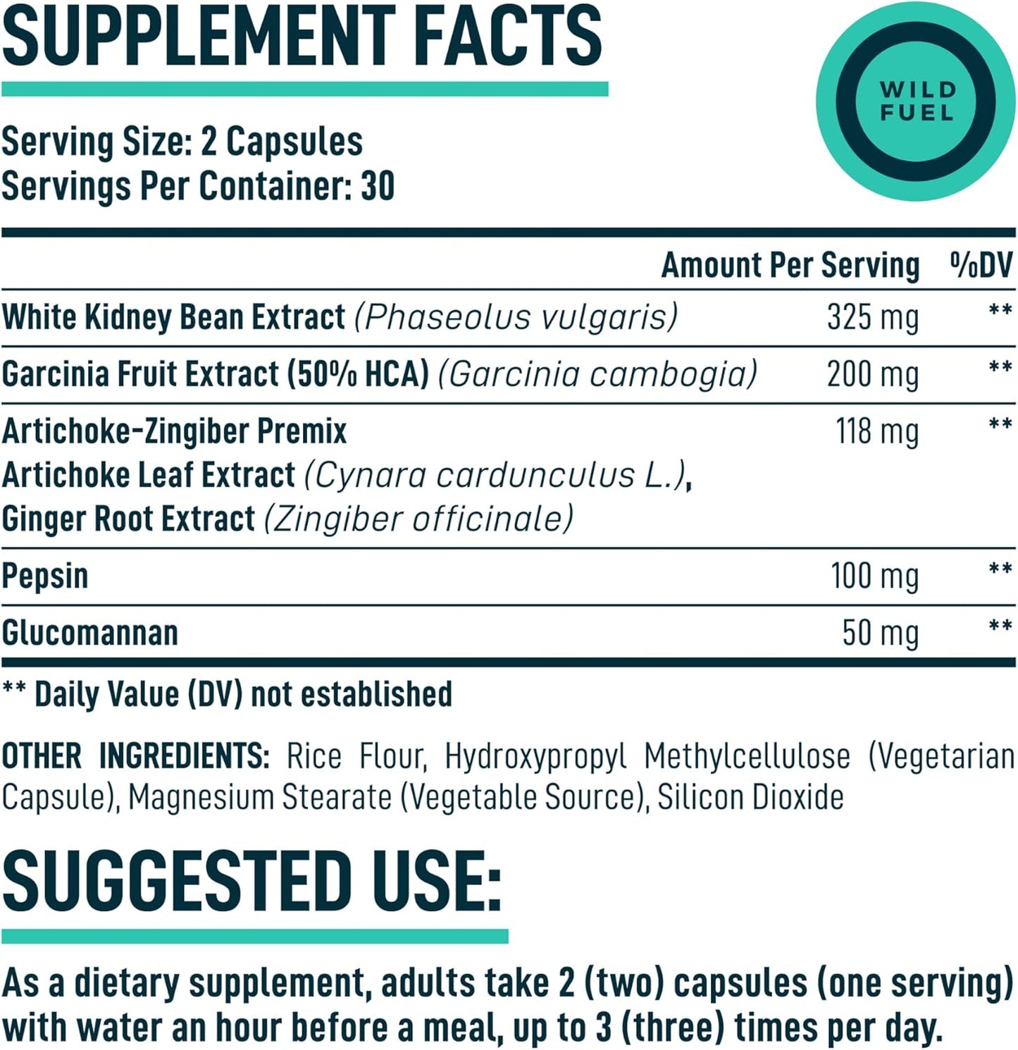 Digestive Enzymes and Appetite Suppressant Capsules with WILD FUEL Saffron Extract - Dietary Bundle