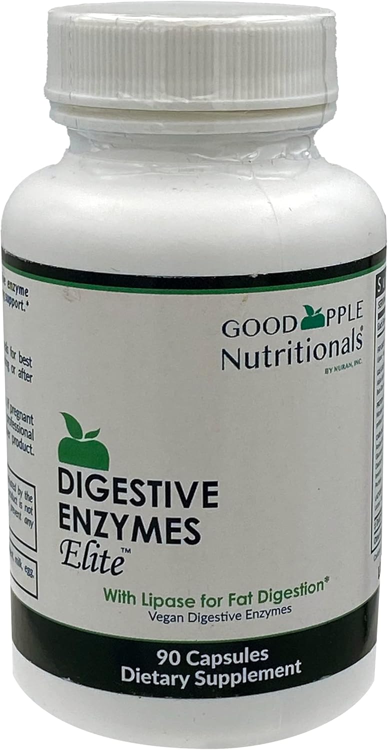 Digestive Enzymes Elite for Gallbladder & Bloating Support - Vegan & Natural - 90 Capsules