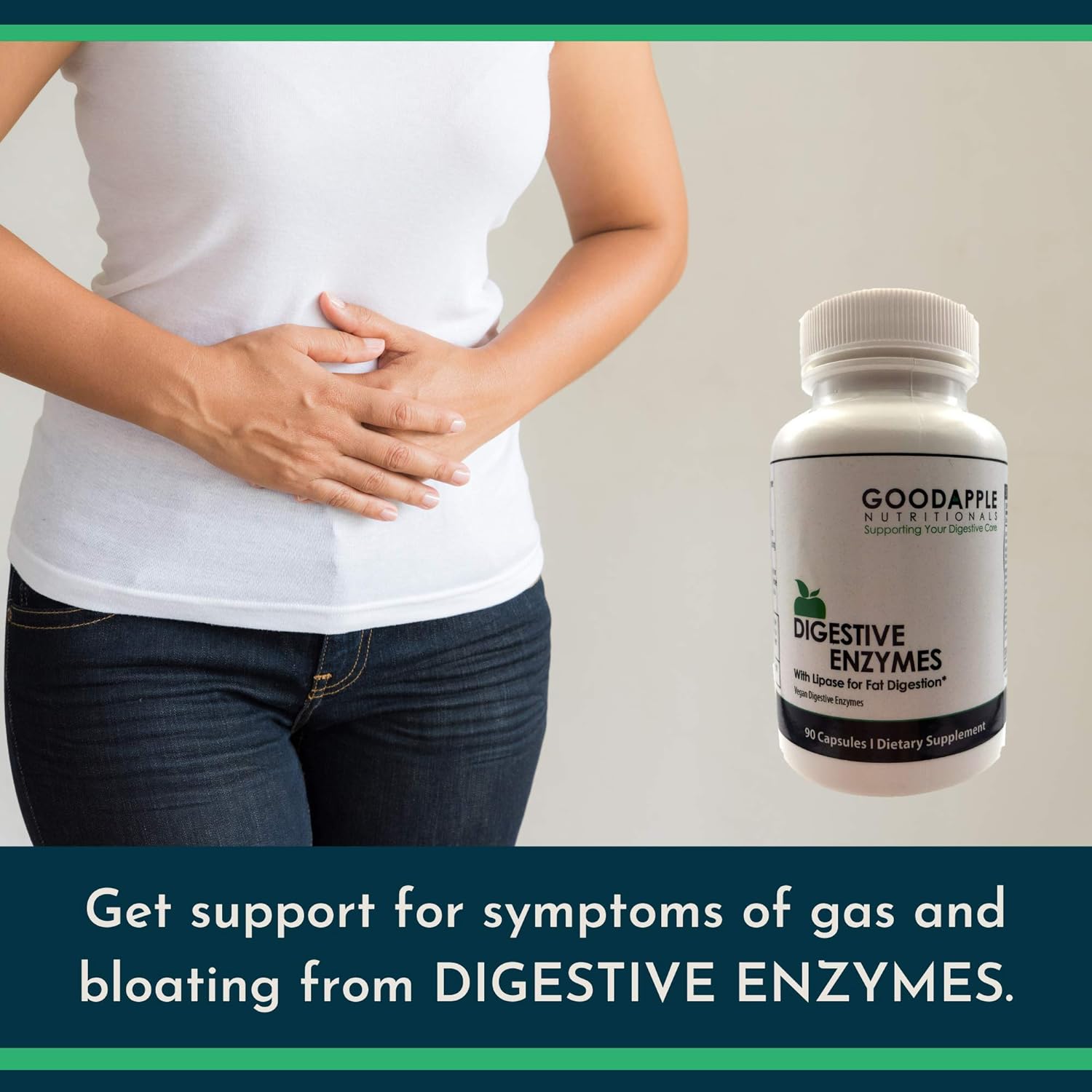 Digestive Enzymes Elite for Gallbladder & Bloating Support - Vegan & Natural - 90 Capsules