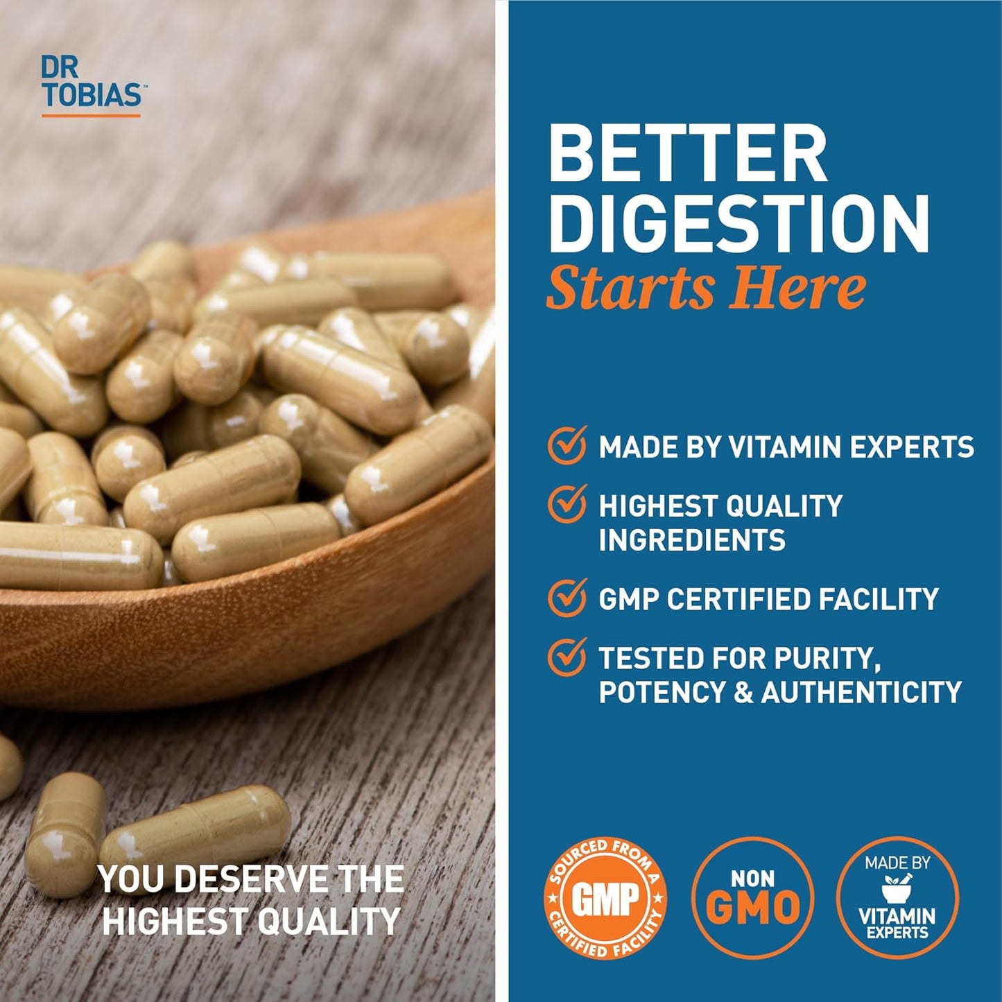 Digestive Enzymes with Probiotics, Prebiotics, & Postbiotics for Improved Digestion & Immune Support - 60 Capsules