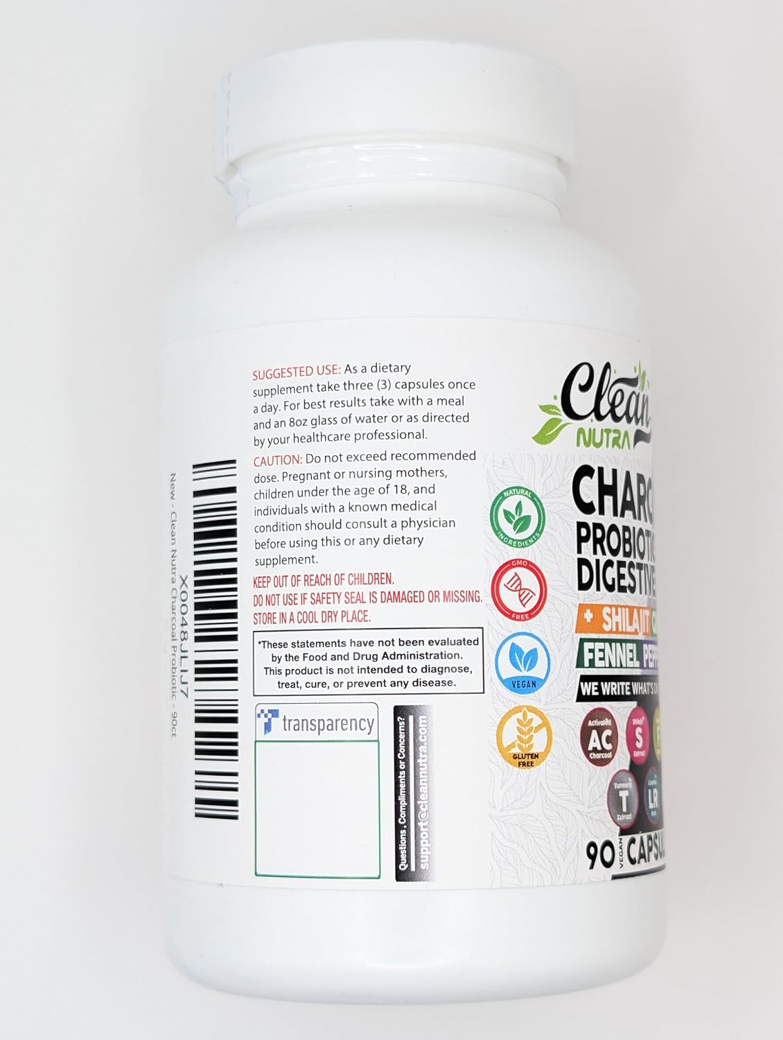 Digestive Health Bundle: Activated Charcoal, Shilajit, Probiotics, Enzymes, & Herbs for Gut Health