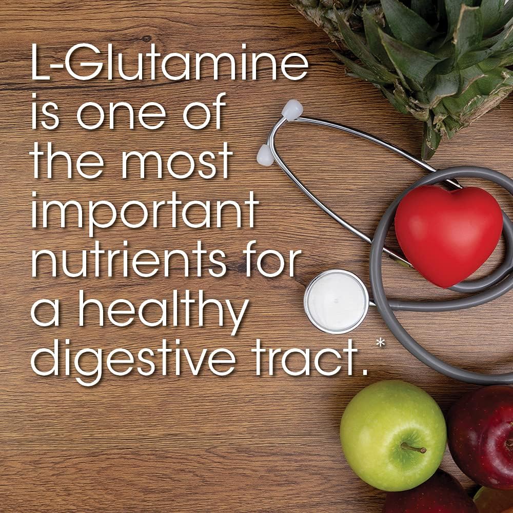 Digestive Health Supplement Powder with L-Glutamine, Curcumin, Zinc & Vitamin C for Gut Repair (2 Tubs - 60 Servings)