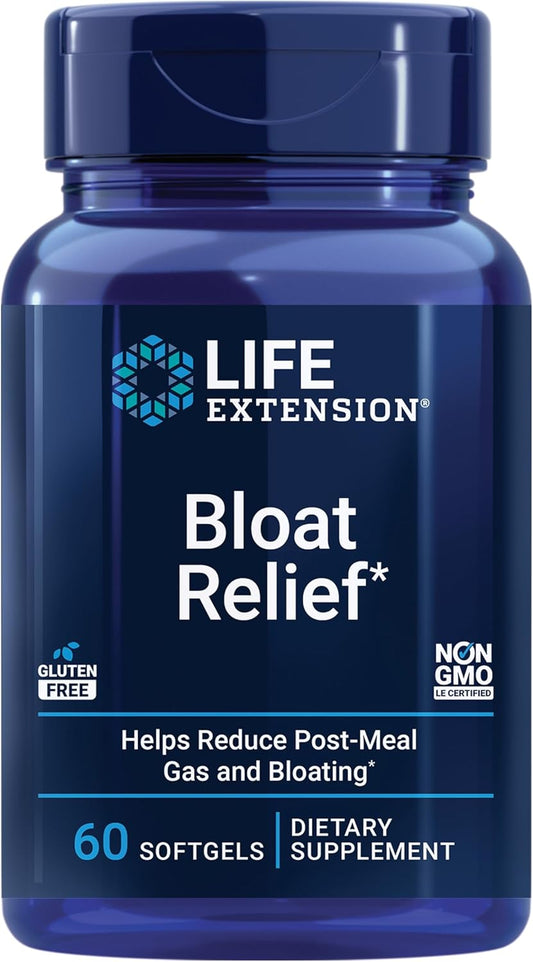 Digestive Health Supplement with Artichoke, Ginger, Fennel, Turmeric - Bloat Relief, Gluten Free, Non-GMO - 60 softgels