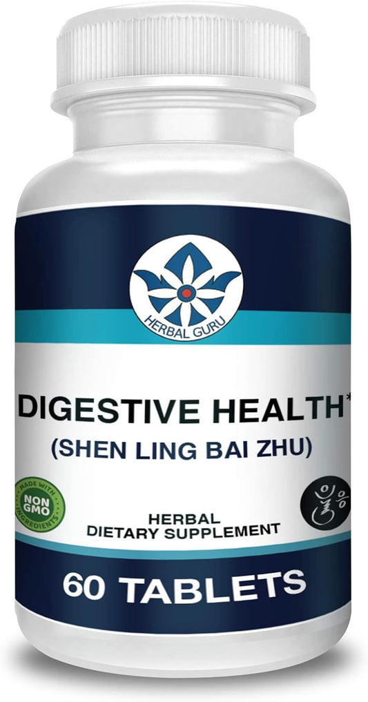 Digestive Health Support Herbal Supplement - 60 Vegetarian Capsules by Herb Guru