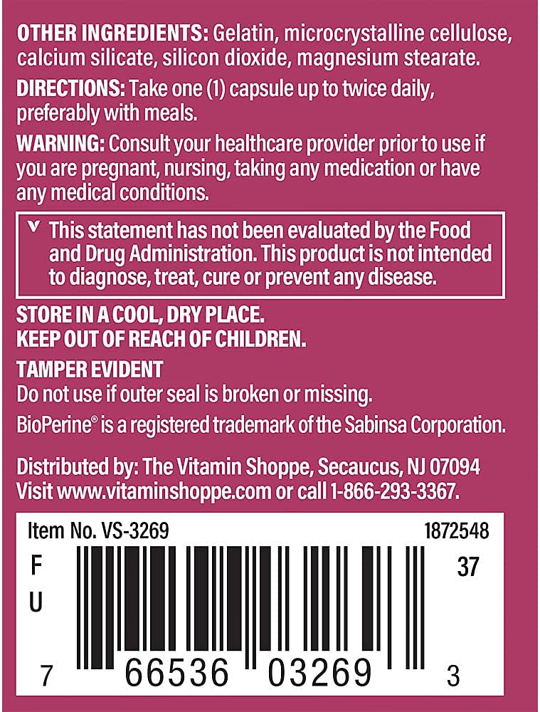 DIM 100MG with Bioperine Black Pepper Extract - Women's Health Support - 60 Capsules