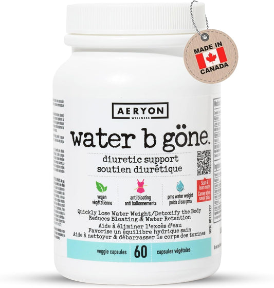 Diuretic Pills for Women - Reduce Water Retention, Bloating & PMS - 60 Vegan Capsules
