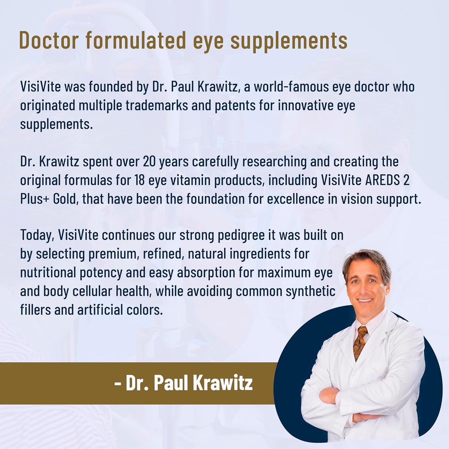 Doctor Formulated Eye Vitamins with AREDS 2, Zeaxanthin, Lutein, Bilberry, Grape Seed Extract - Macular Health Formula - 60 Capsules