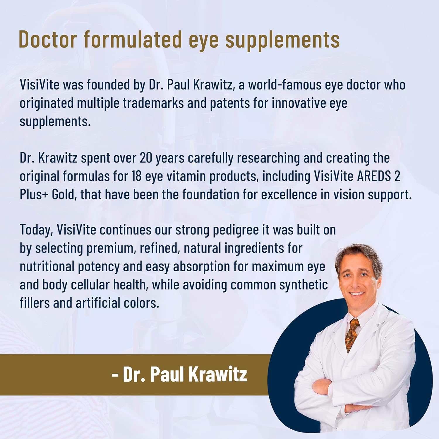 Doctor Formulated Eye Vitamins with AREDS 2, Zeaxanthin, Lutein, Bilberry, Grape Seed Extract - Macular Health Formula - 60 Capsules