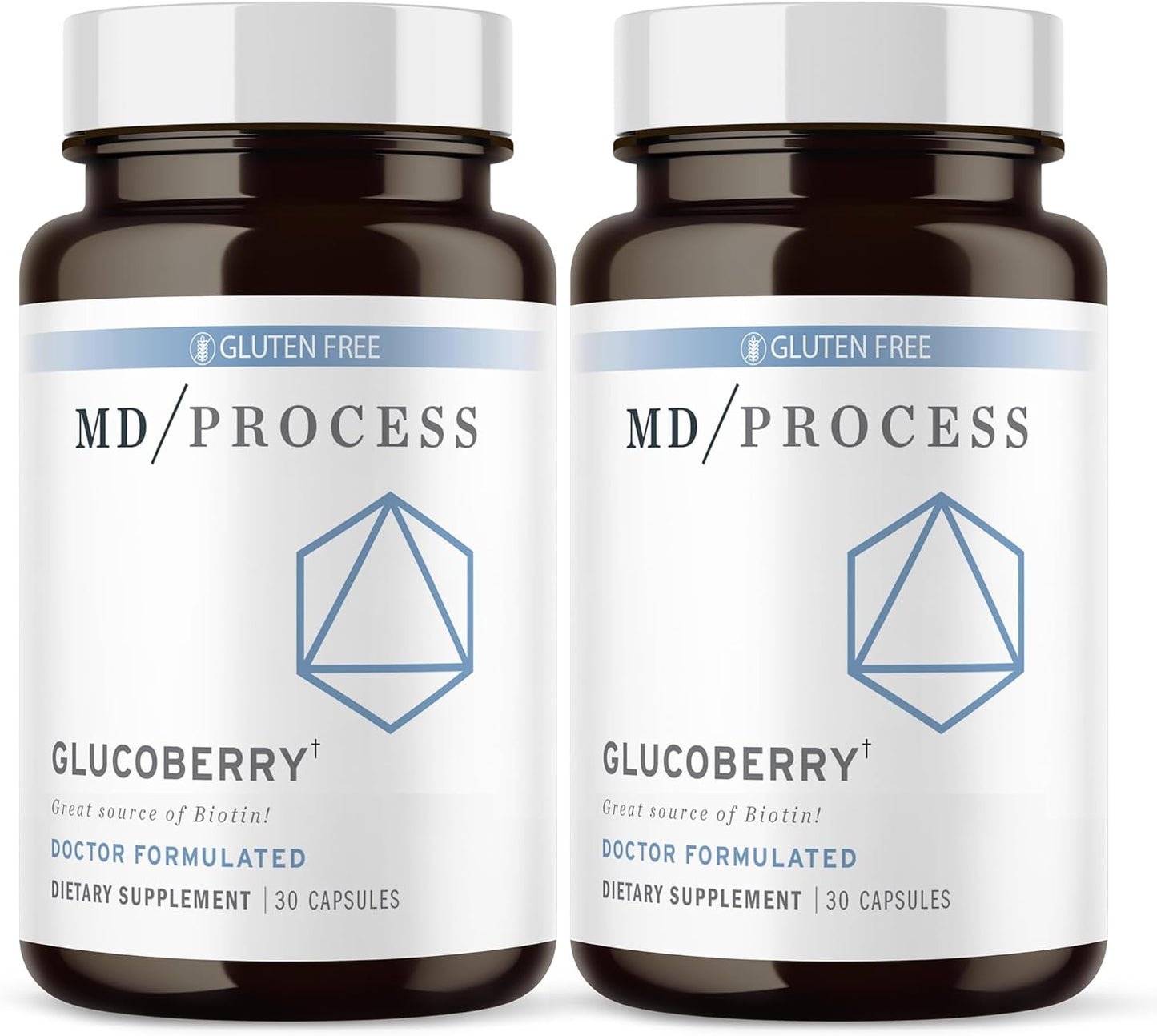 Doctor Formulated GlucoBerry Maqui Berry Extract Capsules with Chromium Picolinate - Blood Health Support Supplement with Biotin and Gymnema Sylvestre - 60 Capsules, 2 Pack