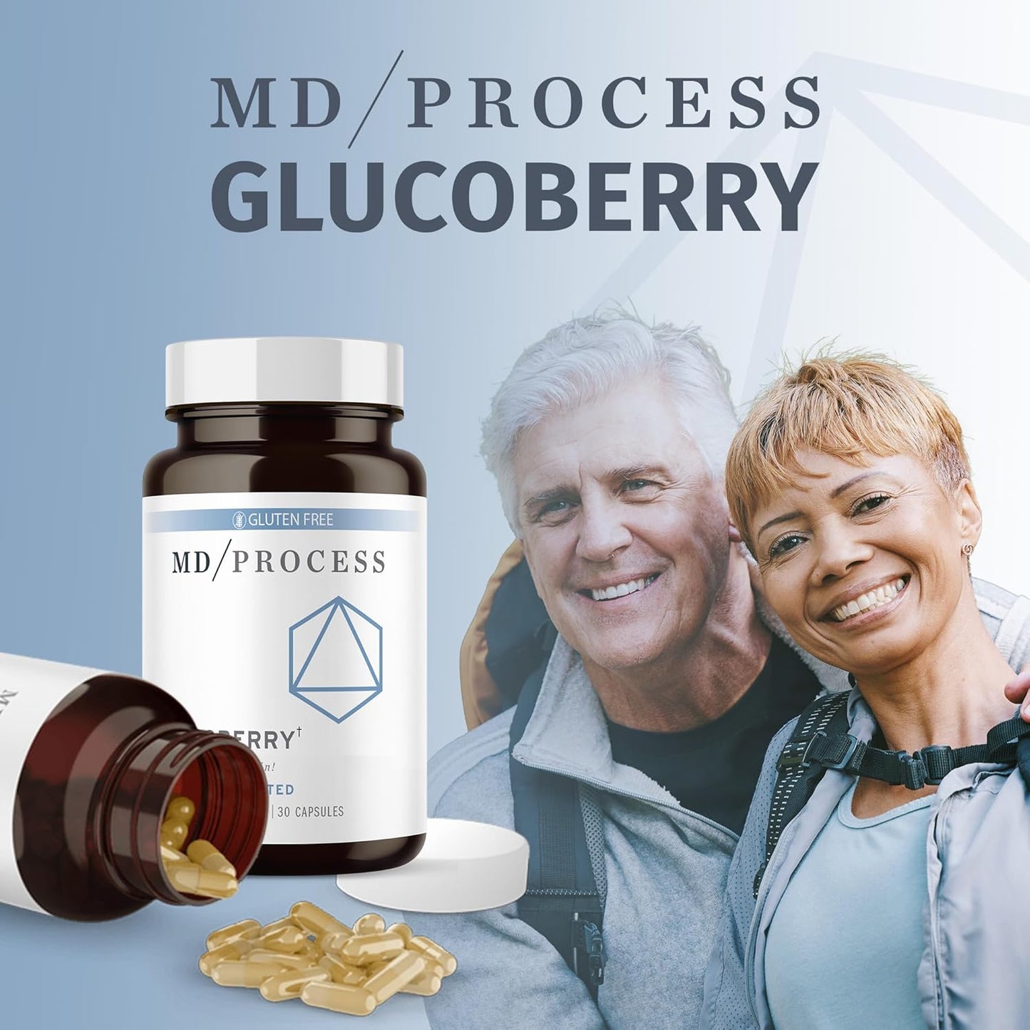 Doctor Formulated GlucoBerry Maqui Berry Extract Capsules with Chromium Picolinate - Blood Health Support Supplement with Biotin and Gymnema Sylvestre - 60 Capsules, 2 Pack